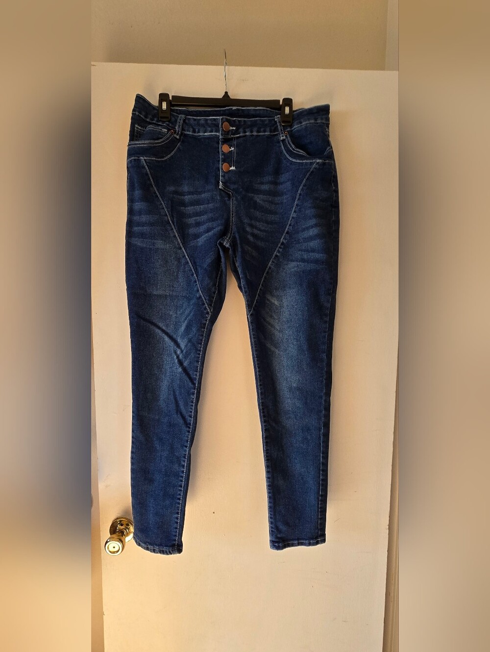 High-Rise Indigo Skinny Jeans for Women